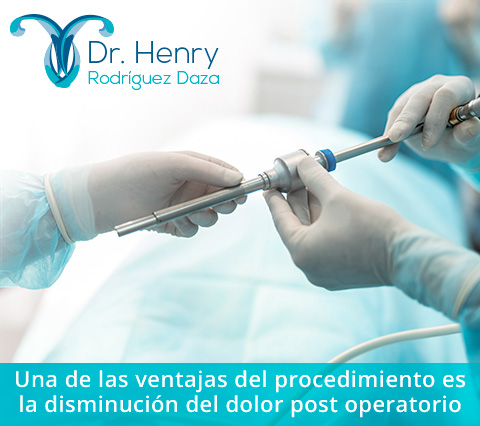Instrumentos de cirugía laparoscópica ginecológica en Bogotá.